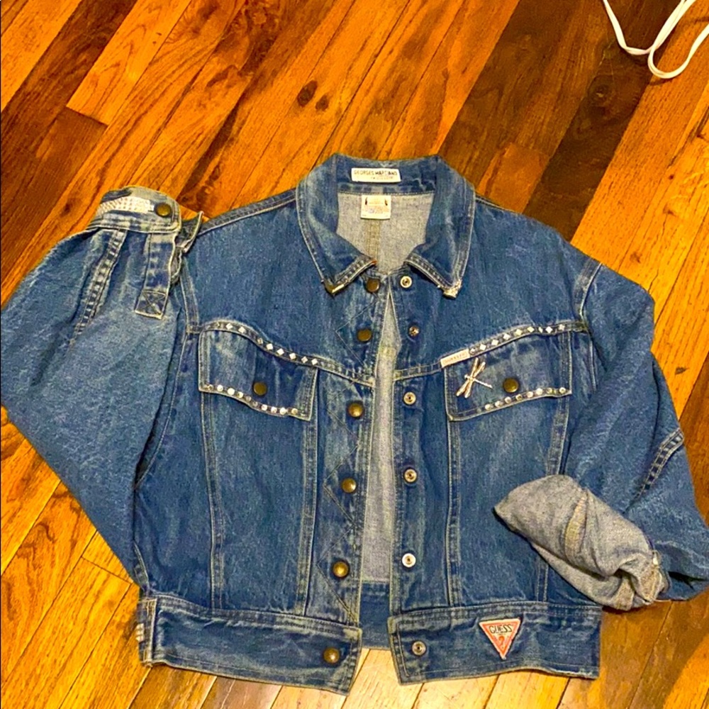 Vintage 80’s Guess George Marciano jean jacket
